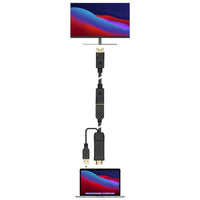 Cabo Conversor 4K Aisens A122-0642 / Cabo HDMI Macho - Displayport Fêmea - USB Macho / Até 10W / 22…