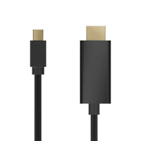 Cabo Conversor Aisens A125-0361 / Mini Displayport Macho - HDMI Macho / Até 5W / 2300mbps / 2m / Pr…
