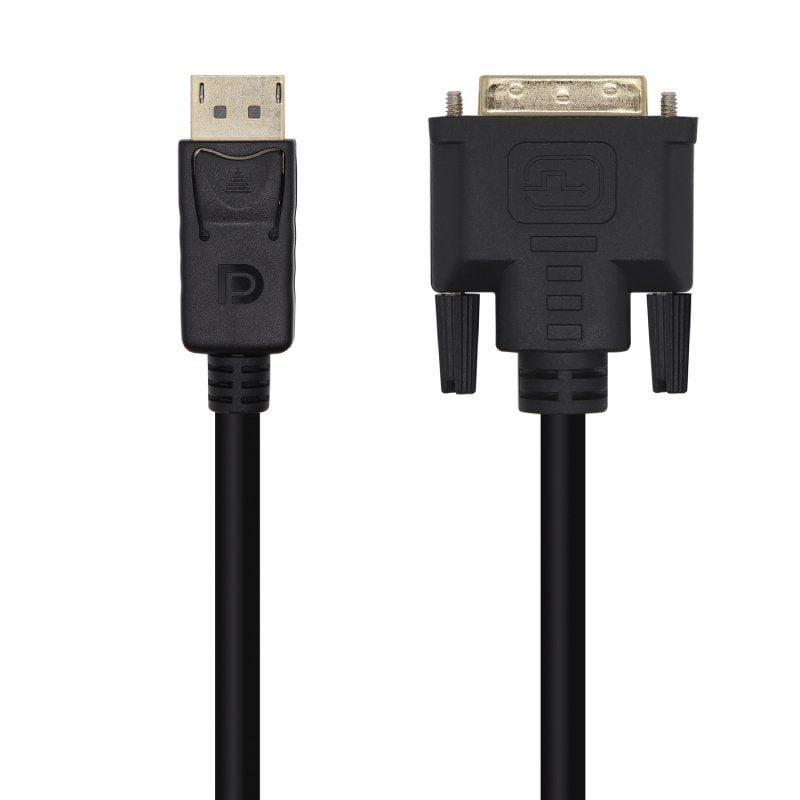 Cabo Conversor Aisens A125-0463 / Displayport Macho - DVI Macho / Até 5W / 2300mbps / 3m / Preto