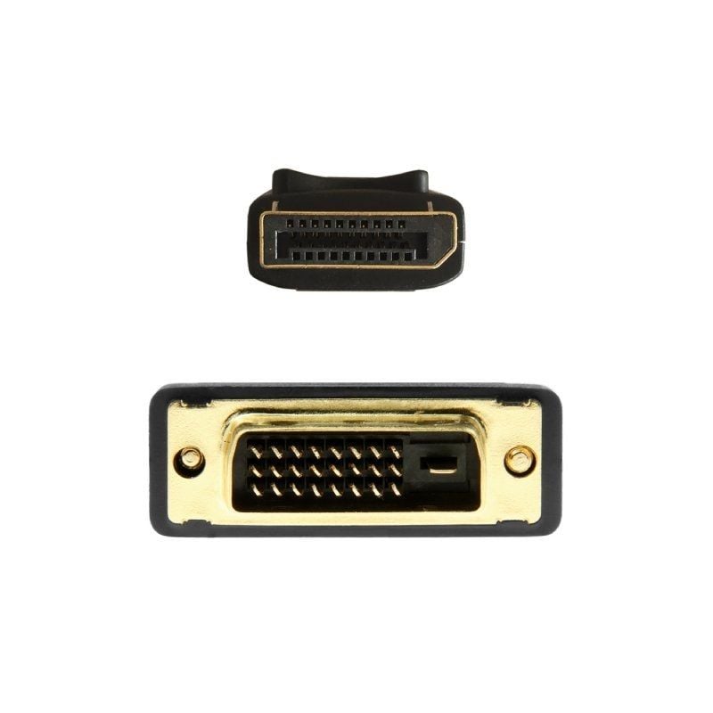 Cabo Conversor Aisens A125-0463 / Displayport Macho - DVI Macho / Até 5W / 2300mbps / 3m / Preto