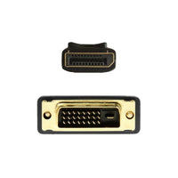 Cabo Conversor Aisens A125-0463 / Displayport Macho - DVI Macho / Até 5W / 2300mbps / 3m / Preto