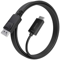 Cabo Conversor Aisens A125-0895 / Macho Displayport - Macho HDMI 4K / 3m / Preto