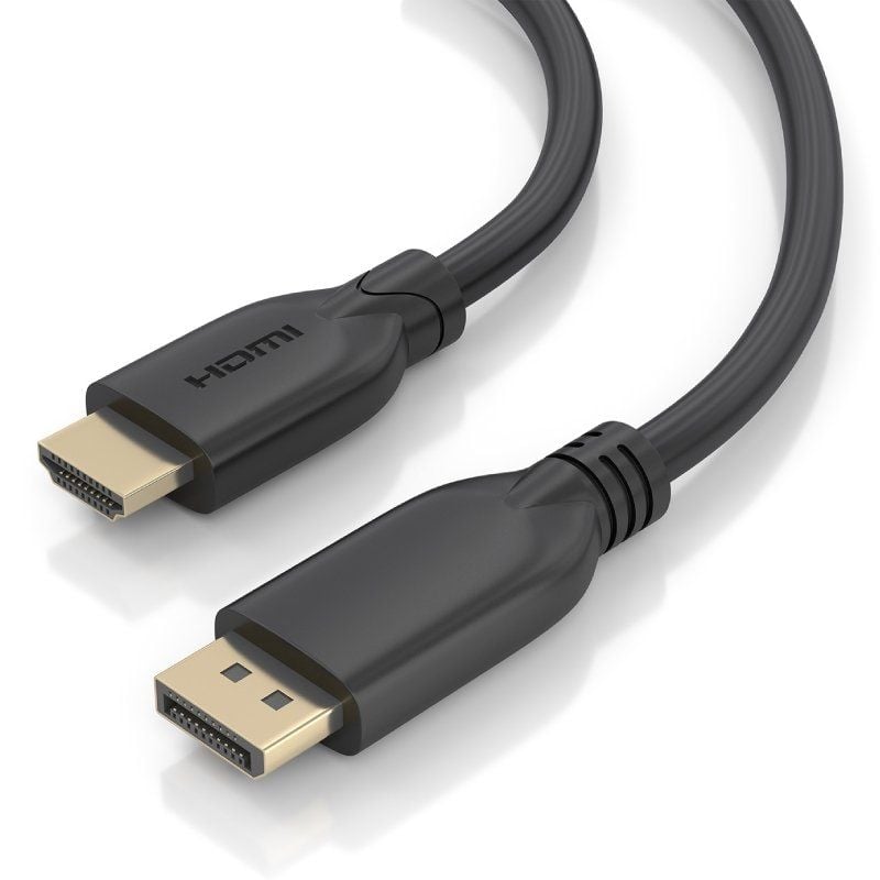 Cabo Conversor A125-0921 da Aisens / Macho Displayport - Macho HDMI 4K / 7m / Preto