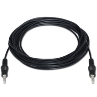 Cabo Estéreo A128-0143 da Aisens / Jack 3,5 Macho - Jack 3,5 Macho / Até 0,1w / 3m / Preto