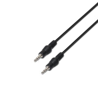 Cabo Estéreo A128-0144 da Aisens / Jack 3,5 Macho - Jack 3,5 Macho / Até 0,1w / 10m / Preto