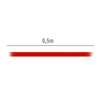 Cabo SATA Aisens A130-0155 / SATA Fêmea - SATA Fêmea / Até 0,1w / 768mbps / 50cm / Vermelho