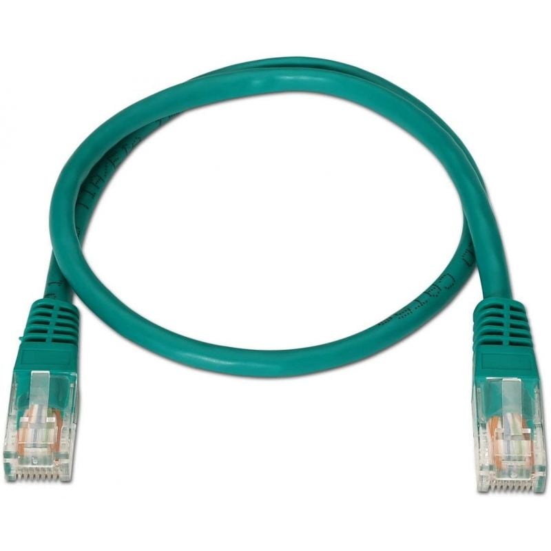 Aisens A133-0194 Cabo de Rede Cat.5e UTP RJ45 A133-0194 Cat.5e / 1m / Verde