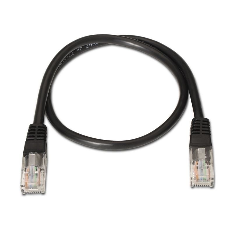 Aisens A133-0203 Cabo de Rede UTP RJ45 Cat.5e A133-0203 Cat.5e / 1m / Preto