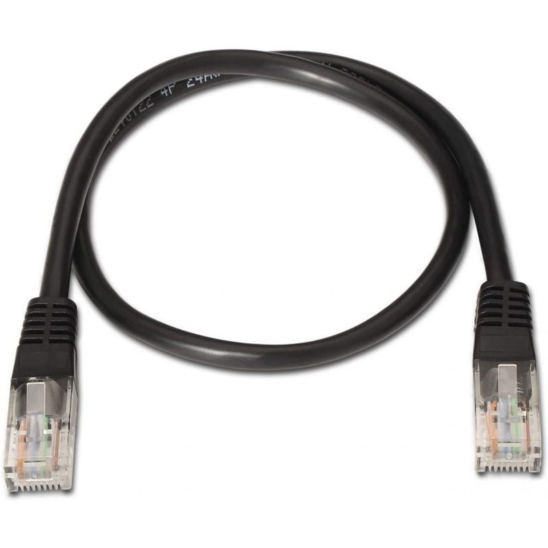 Cabo de Rede RJ45 UTP Aisens A135-0258 / Cat.6 / 1m / Preto