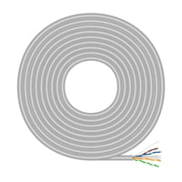 Bobina de Cabo RJ45 UTP AWG23 CCA (liga) Aisens A135-0660 Cat.6 / 100m / Cinzento