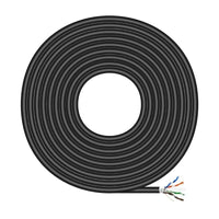 Aisens A135-0673 Cat.6 / 100m / À Prova de Água / Preto / Exterior RJ45 FTP AWG24 Enrolador de Cabo