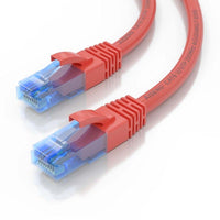 Cabo de Rede RJ45 AWG26 CCA UTP Cabo de Rede Aisens A135-0786 Cat.6 / 30cm / Vermelho