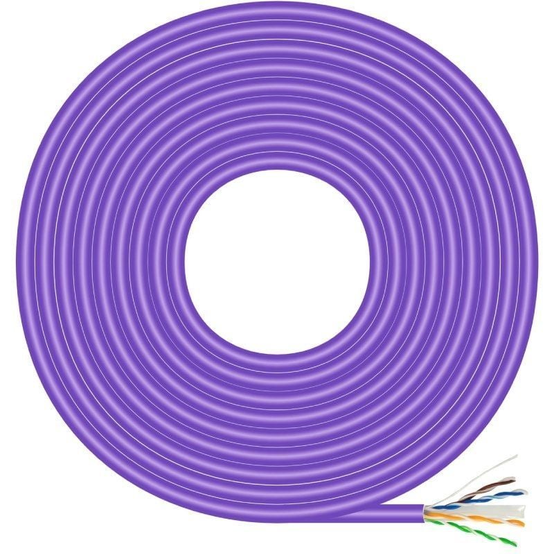 Bobina de Cabo RJ45 AWG23 UTP Aisens A135-0748 Cat.6 / LSZH / 305m / Violeta