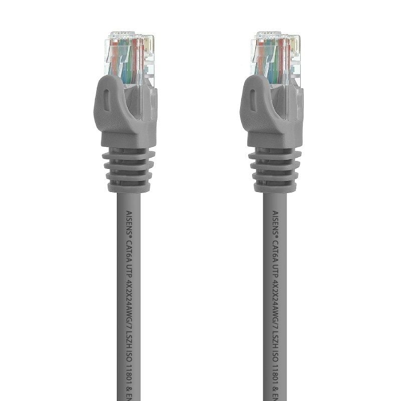 Cabo de Rede RJ45 UTP Aisens A145-0329 Cat.6a / 5m / Cinzento