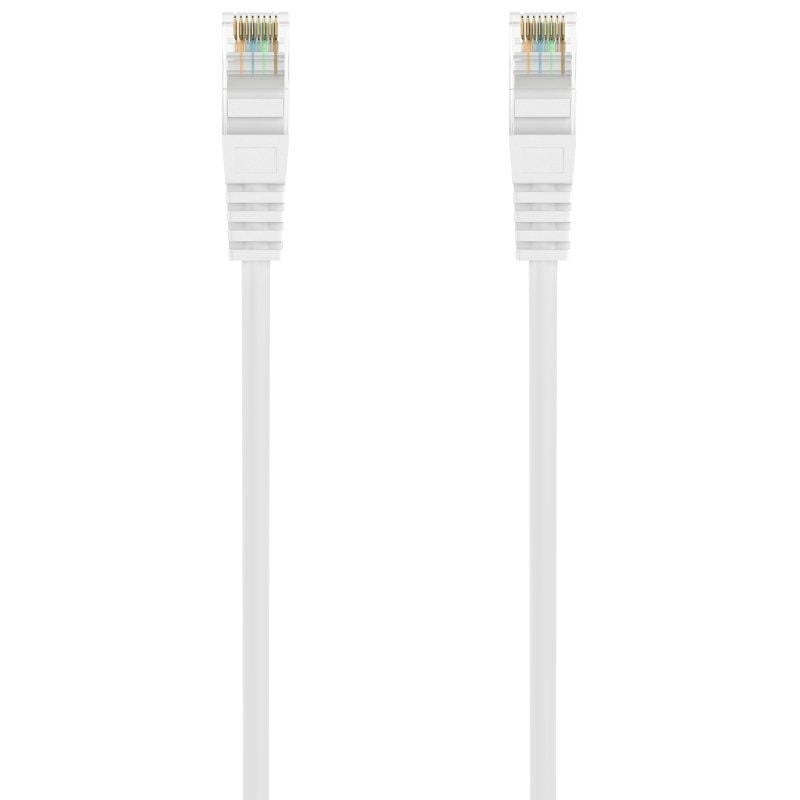 Cabo de Rede RJ45 AWG24 UTP Cabo de Rede Aisens A145-0593 Cat.6a / LSZH / 50cm / Branco