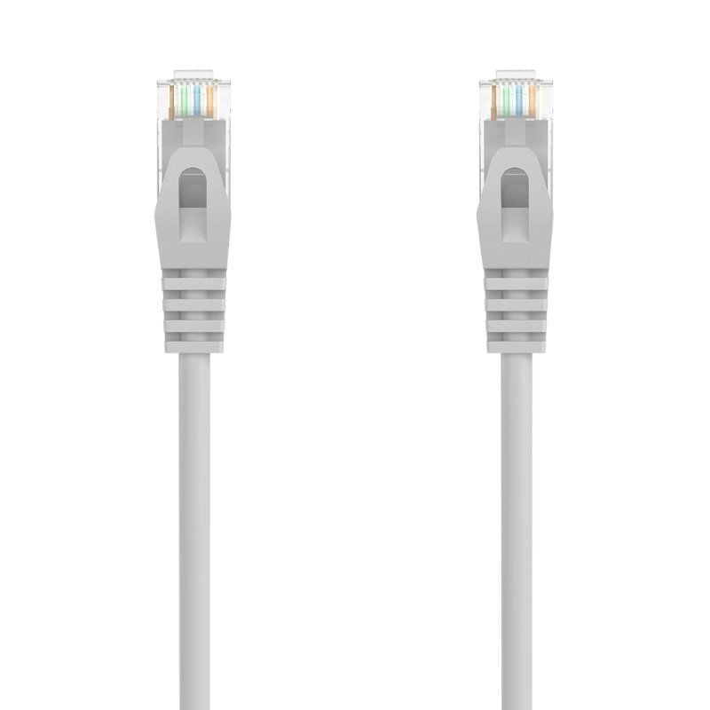Cabo de Rede RJ45 AWG24 UTP Aisens A145-0553 Cat.6a / LSZH / 30cm / Cinzento