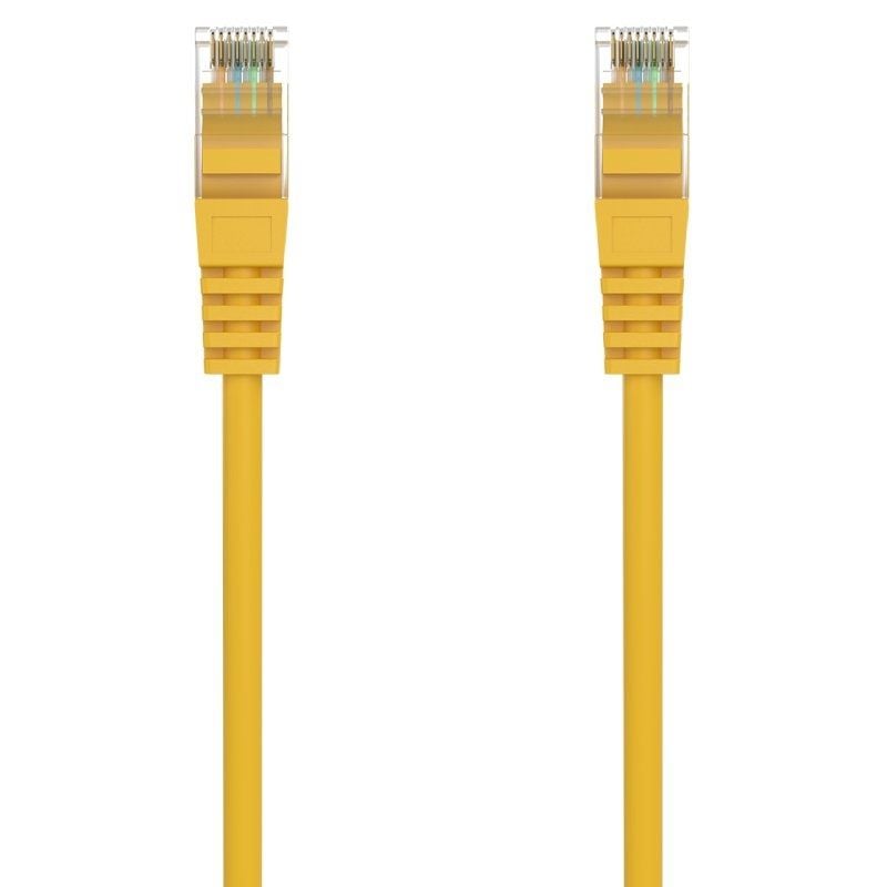 Cabo de Rede RJ45 AWG24 UTP Aisens A145-0564 Cat.6a / LSZH / 30cm / Amarelo