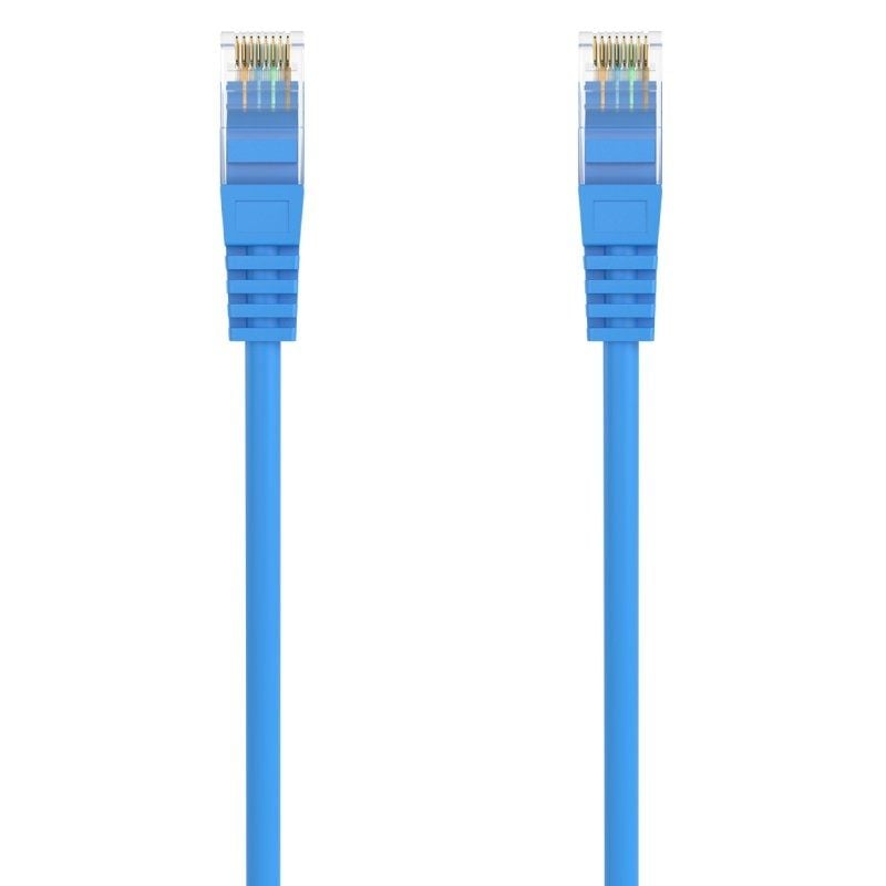 Cabo de Rede RJ45 AWG24 UTP Cabo de Rede Aisens A145-0573 Cat.6a / LSZH / 1m / Azul
