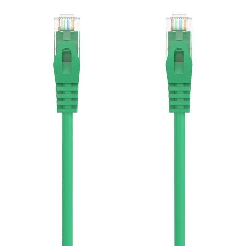 Cabo de Rede RJ45 AWG24 UTP Cabo de Rede Aisens A145-0579 Cat.6a / LSZH / 50cm / Verde