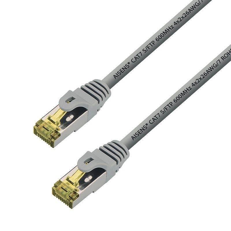 Cabo de Rede RJ45 S / FTP Aisens A146-0337 Cat.7 / 5m / Cinzento