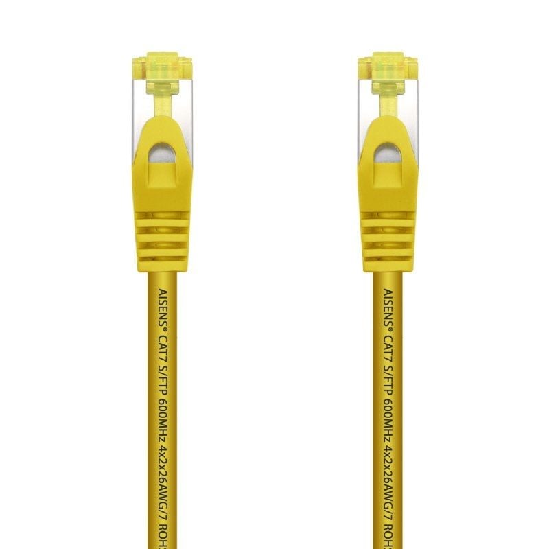 Cabo de Rede RJ45 SFTP Aisens A146-0474 Cat.7 / 1m / Amarelo