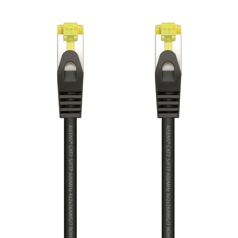 Aisens A146-0484 Cat.7 / 25cm / Preto Cabo de Rede RJ45 SFTP Aisens A146-0484 Cat.7 / 25cm / Preto