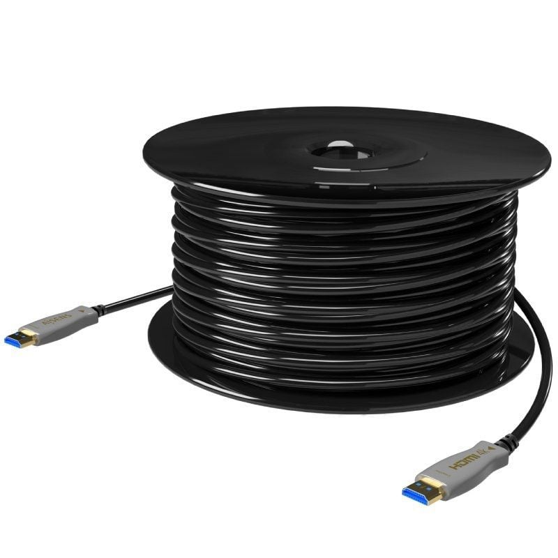 Cabo HDMI 2.0 AOC 4K Aisens A148-0697 / Macho HDMI - Macho HDMI / 70m / Preto