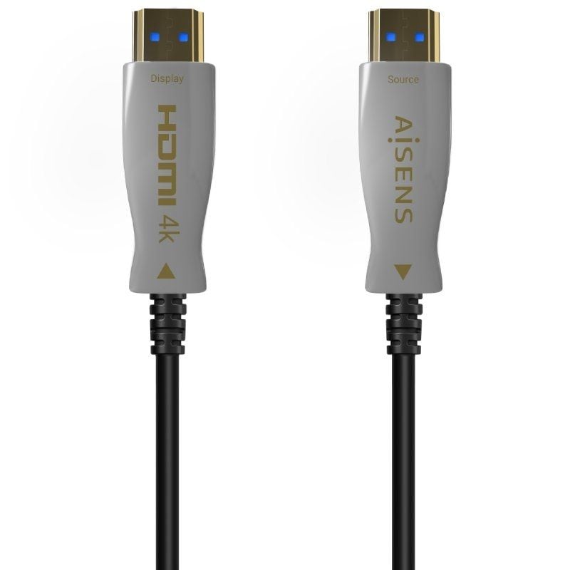 Cabo HDMI 2.0 AOC 4K Aisens A148-0698 / Macho HDMI - Macho HDMI / 100m / Preto