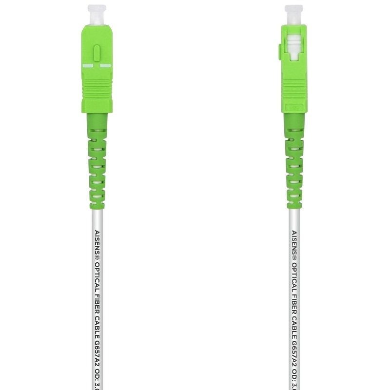 Cabo de Fibra Ótica G657A2 3.0 Aisens A152-0495 / LSZH / 3m / Branco