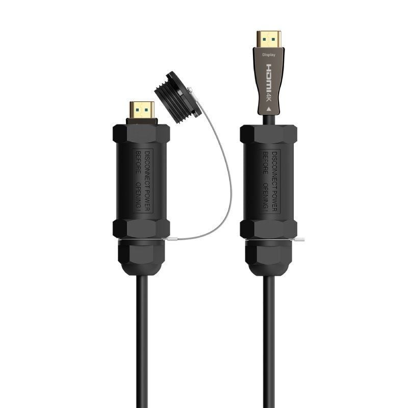 Cabo HDMI com Armadura 2.1 AOC 8K Aisens A153-0612 / Macho HDMI - Macho HDMI / 30m / Preto