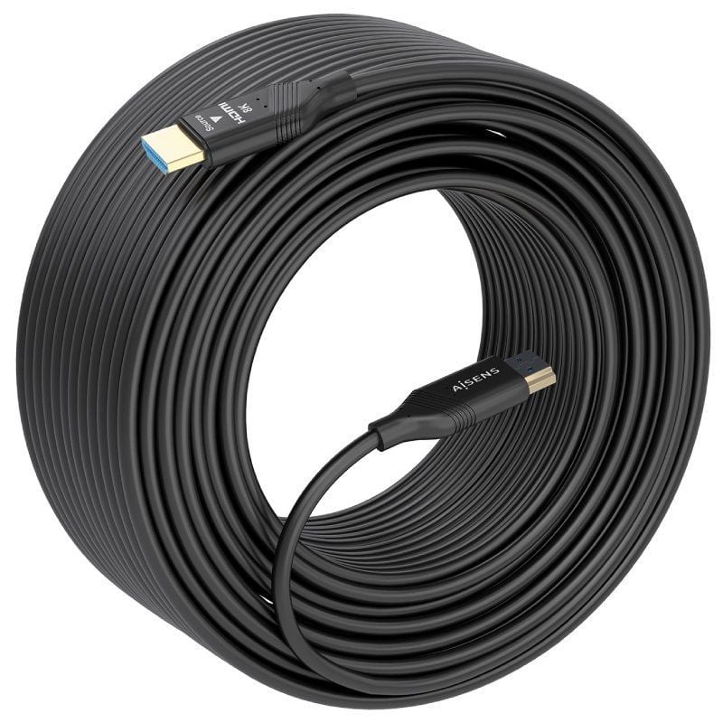 Cabo HDMI 2.1 AOC 8K Aisens A153-0935 / Macho HDMI - Macho HDMI / 20m / Preto