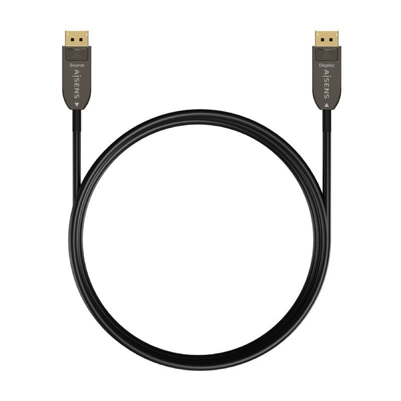 Cabo Displayport 1.4 AOC 8K Aisens A155-0607 / Displayport Macho - Displayport Macho / 15m / Preto