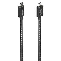 Cabo USB 4.0 Tipo C Aisens A156-0867 / Macho USB Tipo C - Macho USB Tipo C / Até 240W / 1m / Cinzen…