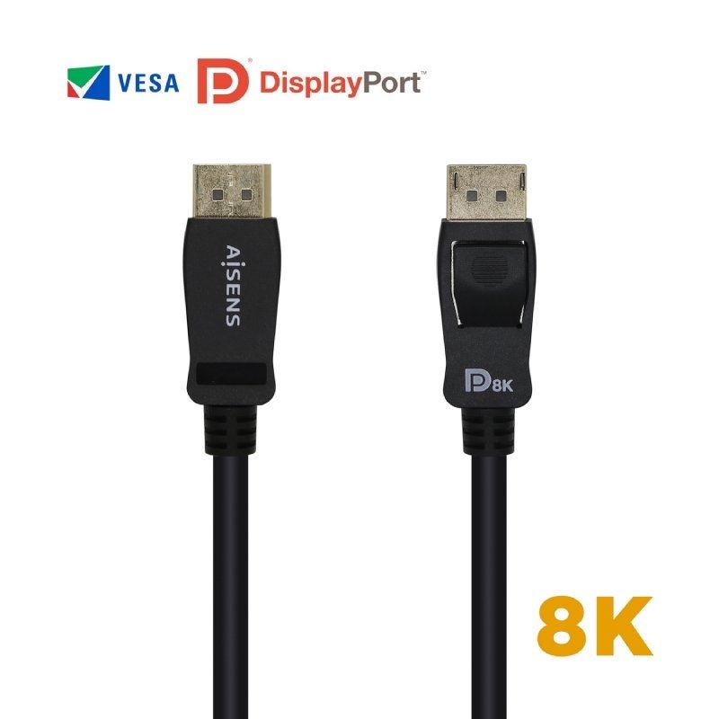 Aisens A149-0430 Cabo Displayport 1.4 8K 8K Displayport / Displayport Macho - Displayport Macho / 5…