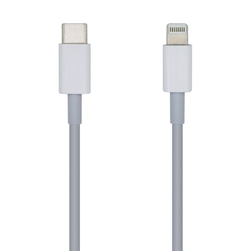 Aisens A102-0441 Cabo Lightning USB 2.0 Tipo C / Macho Lightning - Macho USB Tipo C / 20cm / Branco