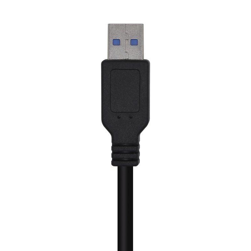 Cabo USB 3.0 Aisens A105-0447 / USB Macho - USB Macho / 2m / Preto
