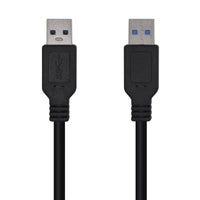 Cabo USB 3.0 Aisens A105-0448 / USB Macho - USB Macho / 3m / Preto