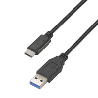 Cabo USB 3.1 Tipo C Aisens A107-0449 / USB Tipo C Macho - USB Macho / 50cm / Preto