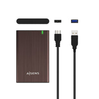 Aisens Ase-2525bwn Caixa para Unidade de Disco Rígido Externa de 2,5" / USB 3.0 / sem Parafusos