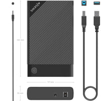 Aisens Ase-3529b / USB 3.1 / Caixa para Unidade de Disco Rígido Externa de 2,5" sem Parafusos
