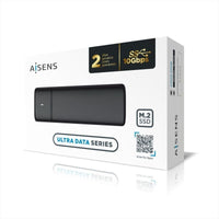 Aisens Asm2-001b M.2 SATA / NVME Caixa Externa para SSD Asm2-001b / USB 3.1 / sem Parafusos