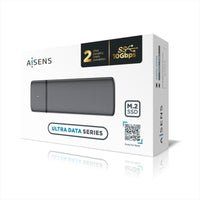 Aisens Asm2-002g M.2 SATA / NVME Caixa Externa para SSD Asm2-002g / USB 3.1 / sem Parafusos