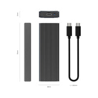 Aisens Asm2-023gr M.2 NVME Caixa Externa para SSD / USB 3.2 / sem Parafusos