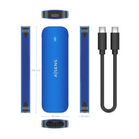 Aisens Asm2-026blu M.2 NVME Caixa Externa para SSD / USB 3.2 / sem Parafusos
