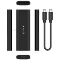 Aisens Asm2-028b Caixa Externa para SSD M.2 NVME Asm2-028b / USB 3.2 / sem Parafusos