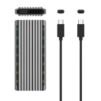 Aisens Asm2-rgb011gr Caixa Externa para SSD M.2 SATA / NVME / USB 3.2 Gen2 / sem Parafusos