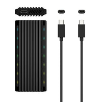 Aisens Asm2-rgb012b M.2 SATA / NVME Caixa Externa para SSD Asm2-rgb012b / USB 3.2 / sem Parafusos