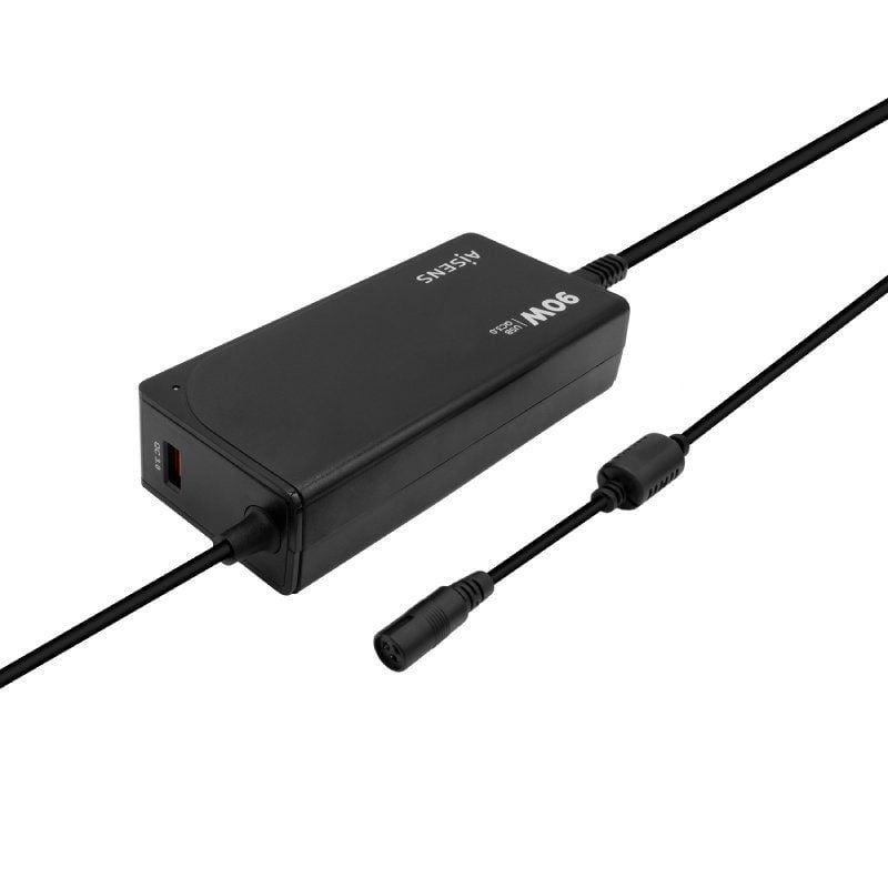 Carregador de Computador Portátil Aisens Aslc-90wauto-bk / 90W / Automático / 12 Conectores / Tensã…