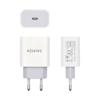 Carregador de Parede Aisens A110-0537 / 1xusb Type-c / 20W