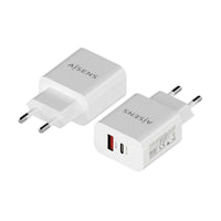 Carregador de Parede Aisens A110-0681 / 1xusb Type-c / 1xusb / 20W